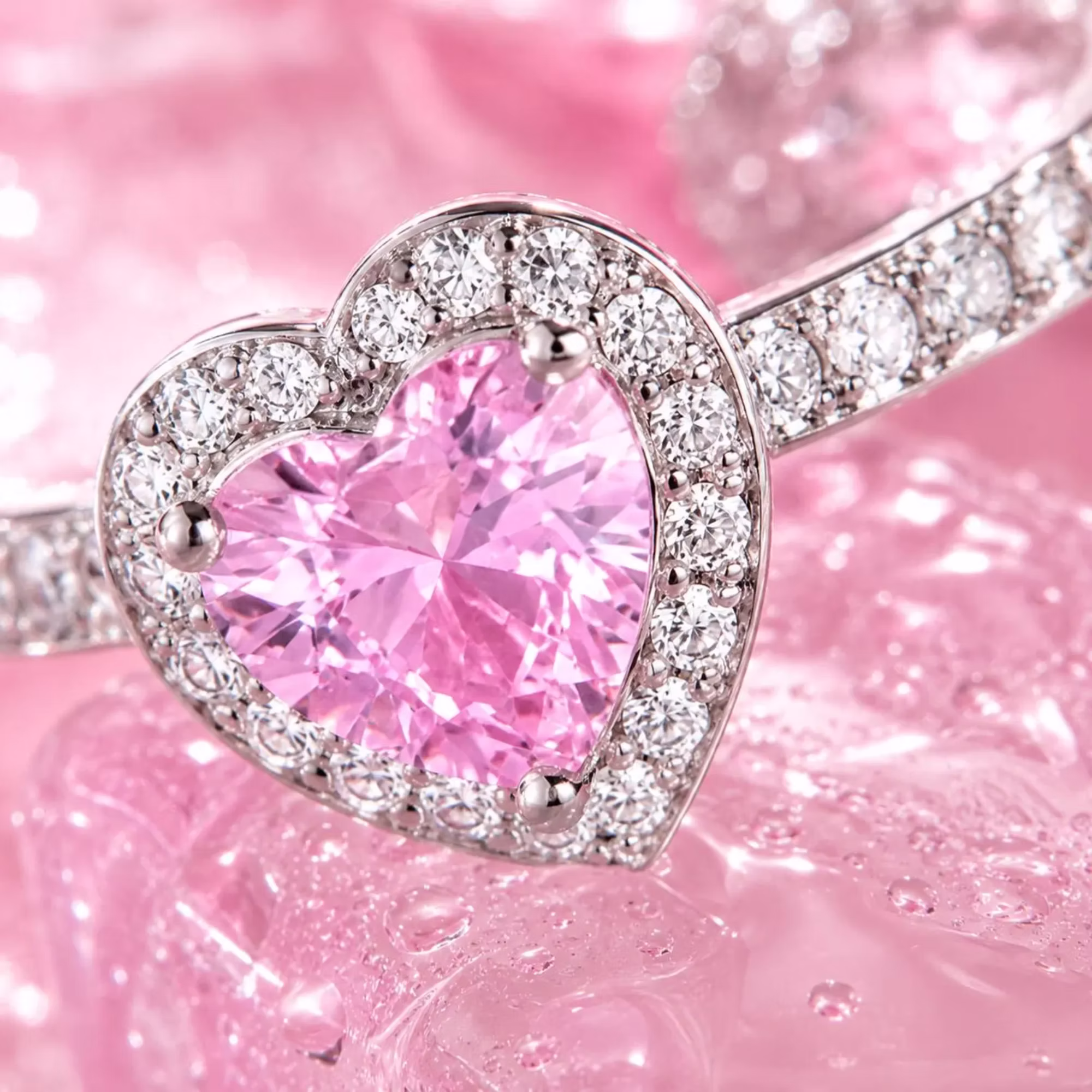 Halo Crystal Ring, Round Pandora Style Elegant Fashion Ring, Silver Tone Pavé Band, Elegant Fashion Jewelry Ring